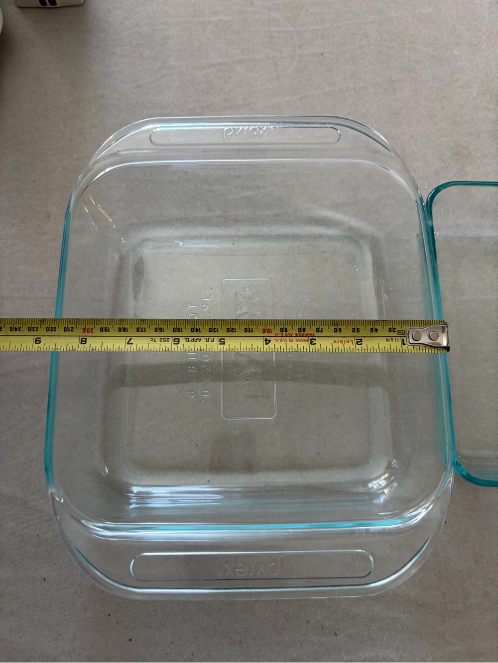 Pyrex Clear Glass Bakeware Set with Light Blue Tint - Picture 6 of 13
